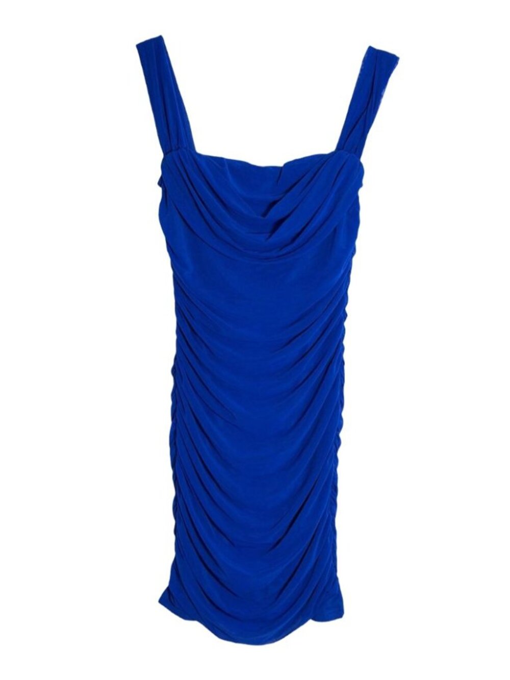 NWT PrettyGarden Blue Ruched Bodycon Mini Dress Medium